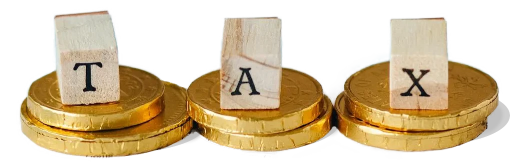 blocks with letters forming word TAX